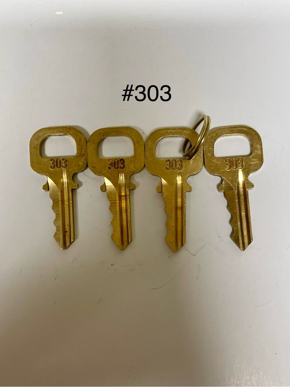 Authentic Louis Vuitton #303 Spare Keys - Gold Tone